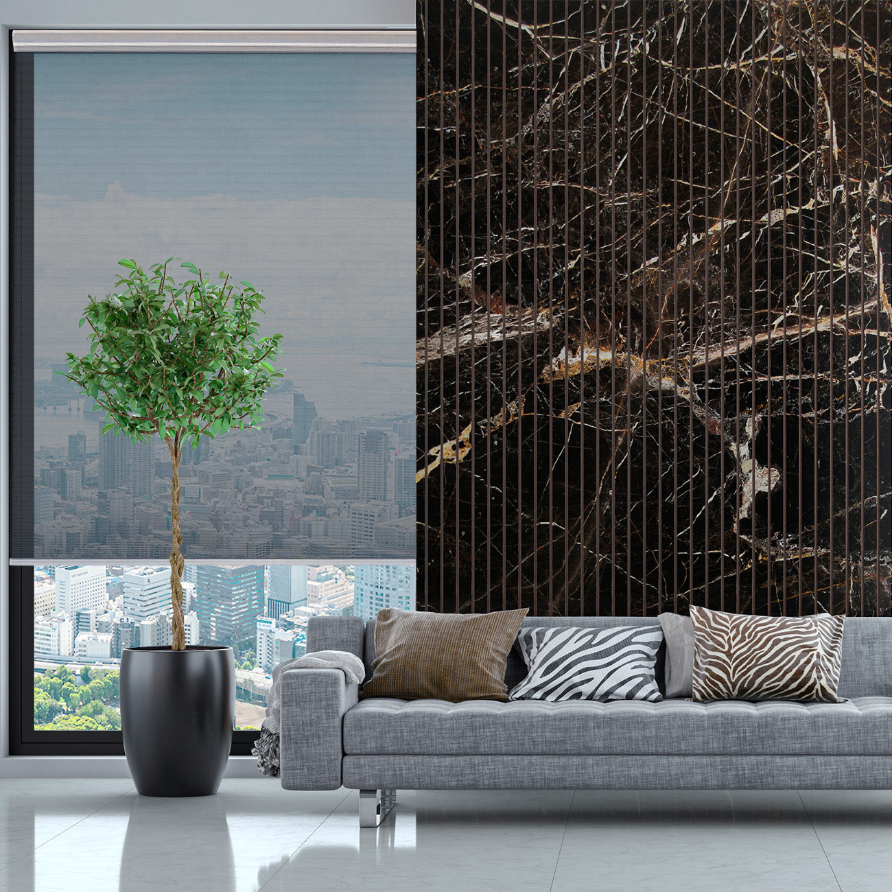 Randers 電動標準型紗蜂巢簾