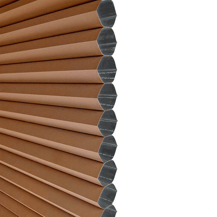 Odense 電動標準型遮光蜂巢簾紅陶 (Terra Cotta)