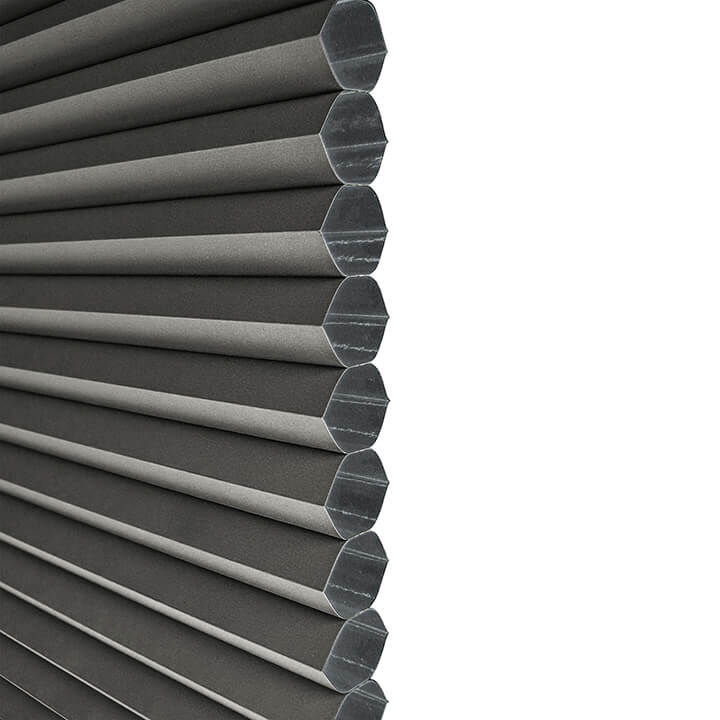 Odense 電動雙循環日夜型遮光蜂巢簾無菸煤 (Anthracite)