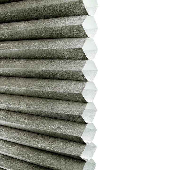 Odense 手提上下開合半透光蜂巢簾灰褐 (Antique Pewter)