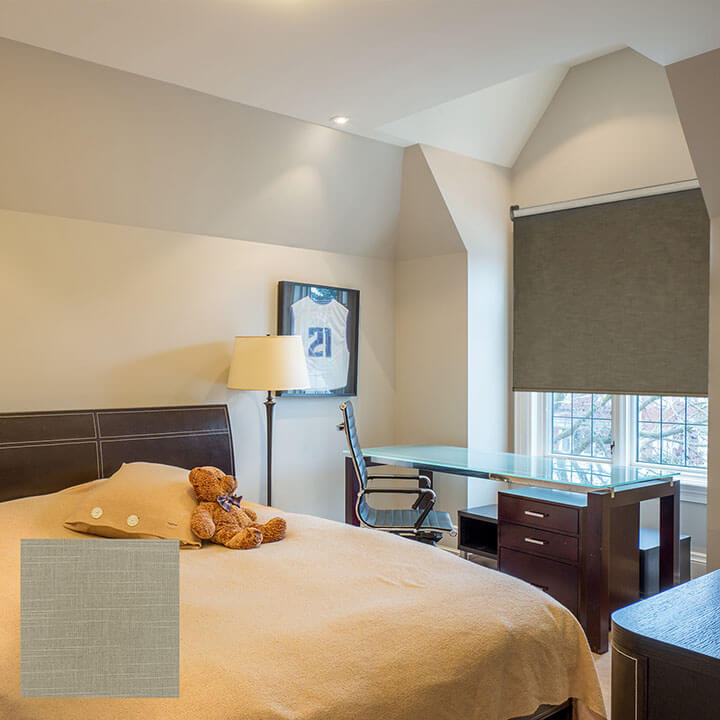 Kolding 手動細亞麻紋遮光捲簾木色 (Wood )