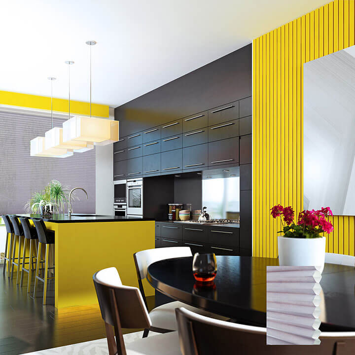 Odense 標準型單循環半透光蜂巢簾紫藤 (Wisteria)