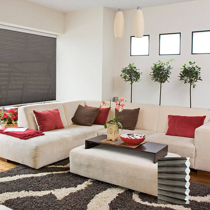 Odense 標準型單循環半透光蜂巢簾無菸煤 (Anthracite)