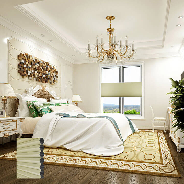 Odense 手提上下開合遮光蜂巢簾春綠 (Spring Green)