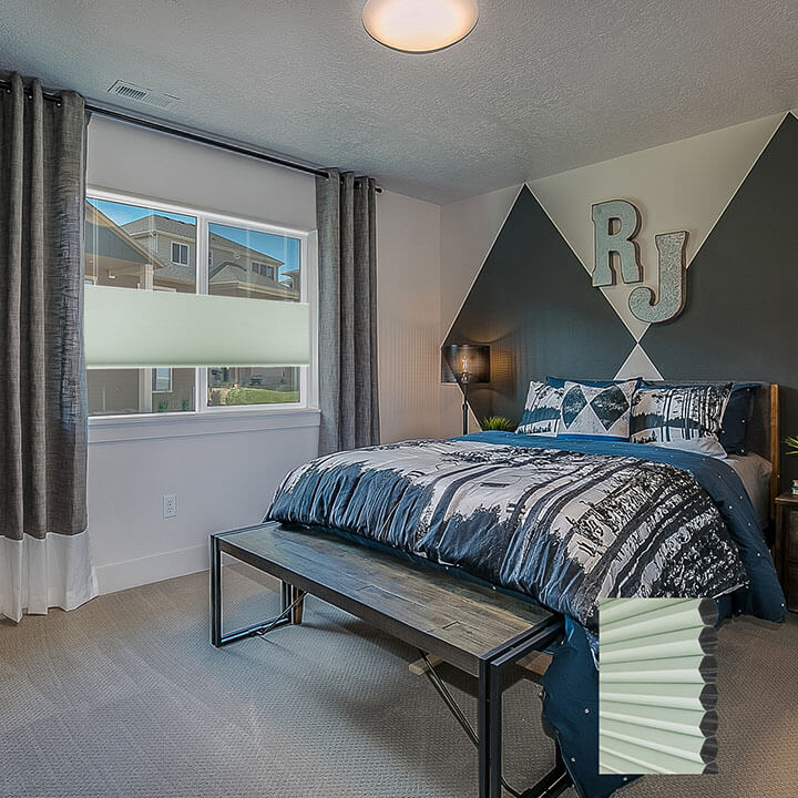 Odense 手提上下開合遮光蜂巢簾水綠 (Water Green)