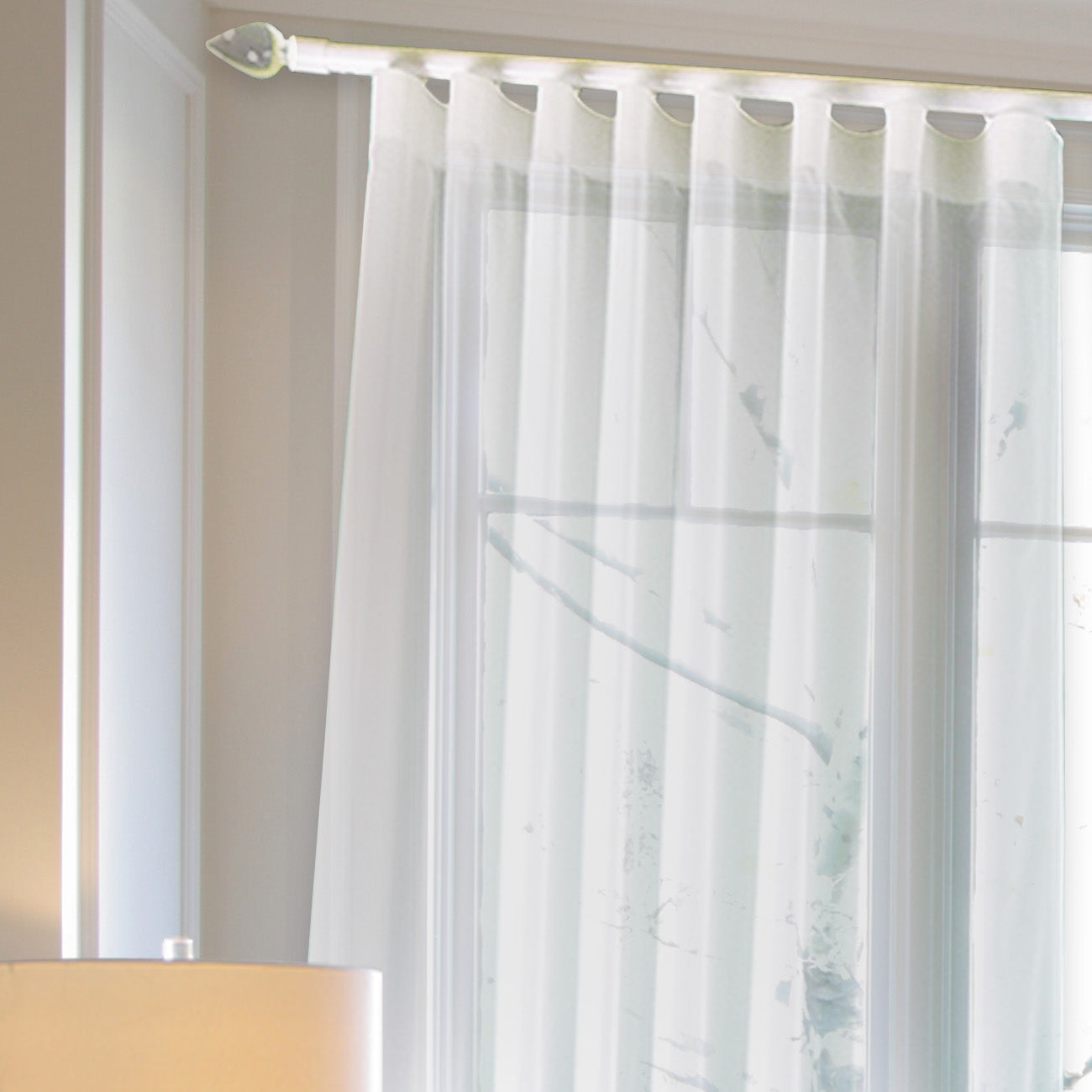 Oslo MT35 都會奢華系列電動窗簾軌道 單層 白色