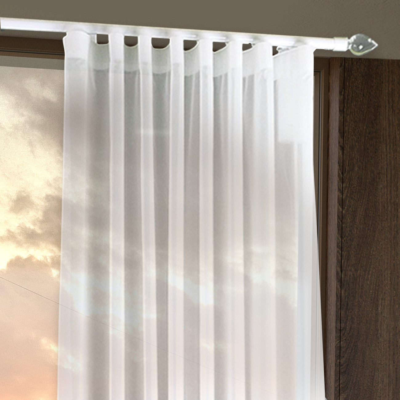 Oslo MT35 都會奢華系列電動窗簾軌道 雙層 白色