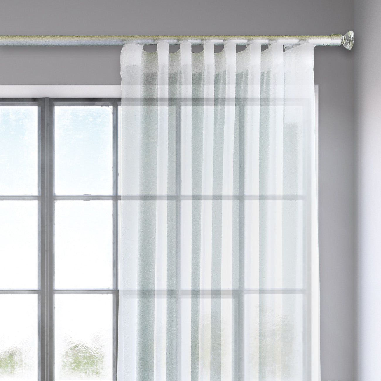 Oslo MT35 都會奢華系列電動窗簾軌道 單層 鋁本色