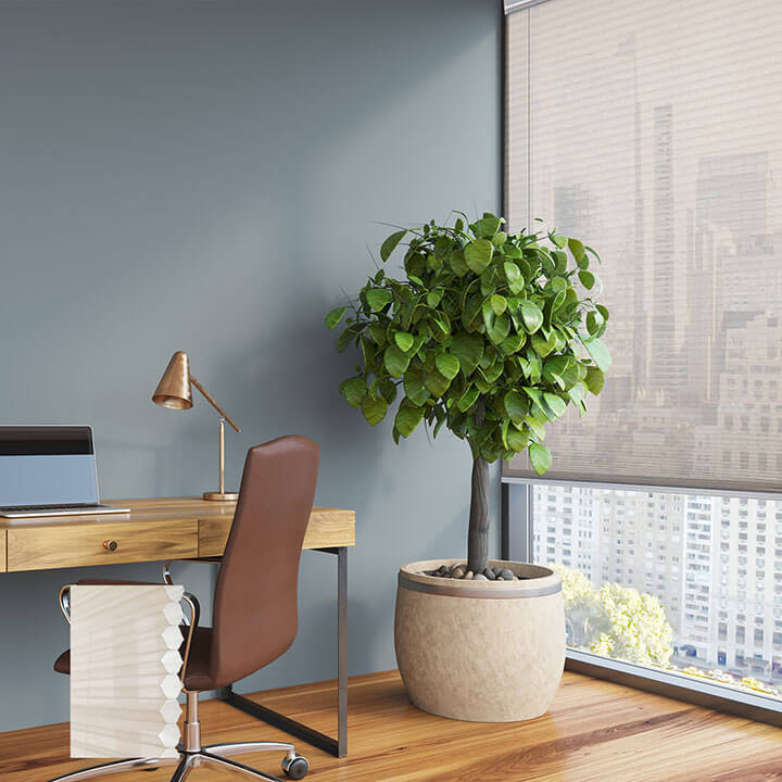 Randers 標準型單循環紗蜂巢簾雪花石膏 (Alabaster)