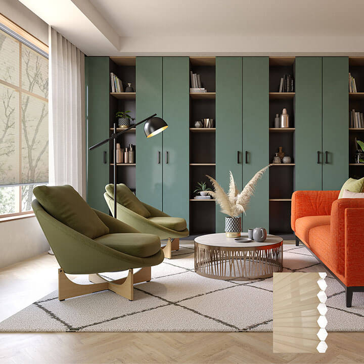 Randers 標準型單循環紗蜂巢簾米色 (Fawn)