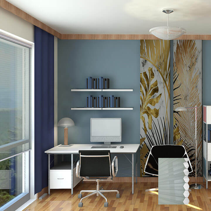 Randers 電動標準型紗蜂巢簾水綠 (Water Green)