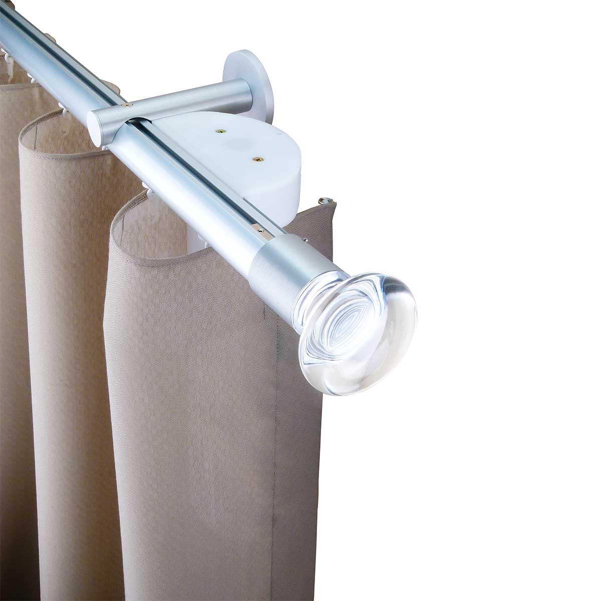 Oslo MT35 都會奢華系列電動窗簾軌道 單層 鋁本色