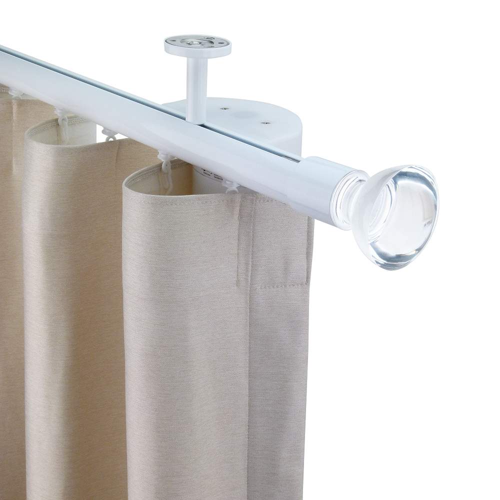 Oslo MT35 都會奢華系列電動窗簾軌道 單層 白色