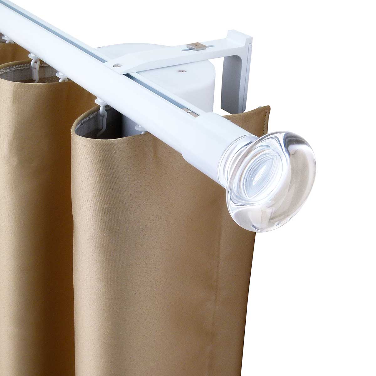 Oslo MT35 都會奢華系列電動窗簾軌道 單層 白色